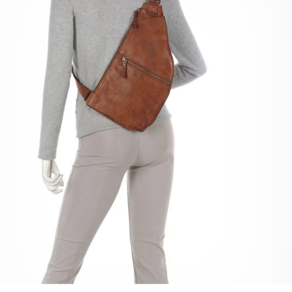 Brown Leather Sling Bag - Picture 1 of 5